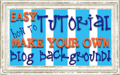 how to make your own blog background