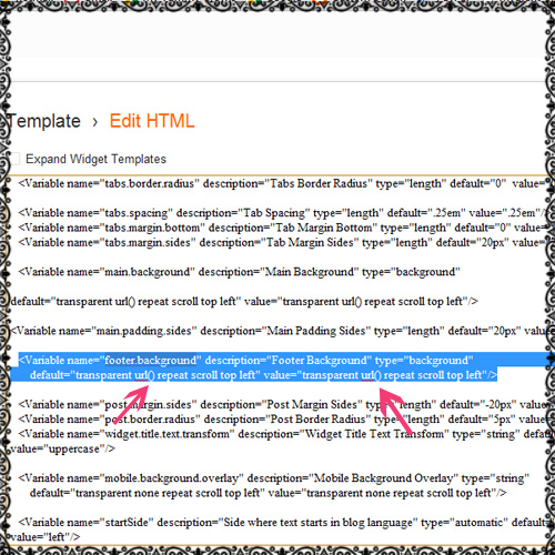 how to remove transparent box behind posts and gray box at bottom of template 5