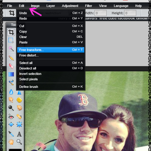 how to edit facebook time line cover tutorial 4