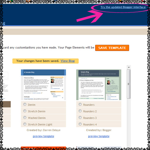 how to get minima template back on blogger 6