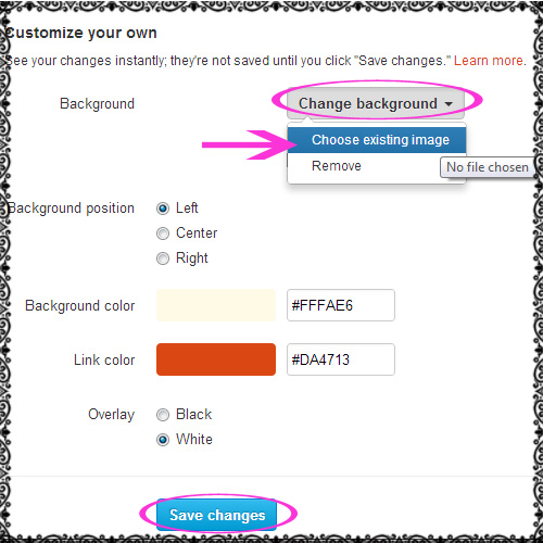 how to customize change out twitter background wallpaper 2