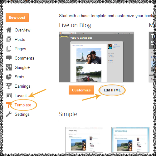 how to customize blogger font post titles and sidebar 3