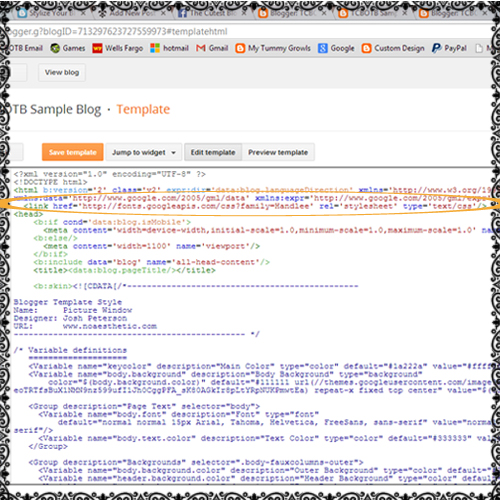 how to customize blogger font post titles and sidebar 6