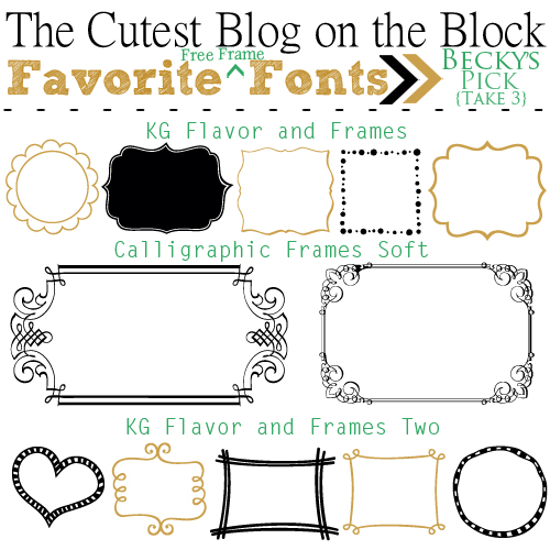 tcbotb favorite free frame cute fonts 2014