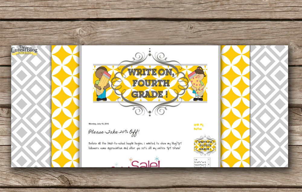 write on fourth grade